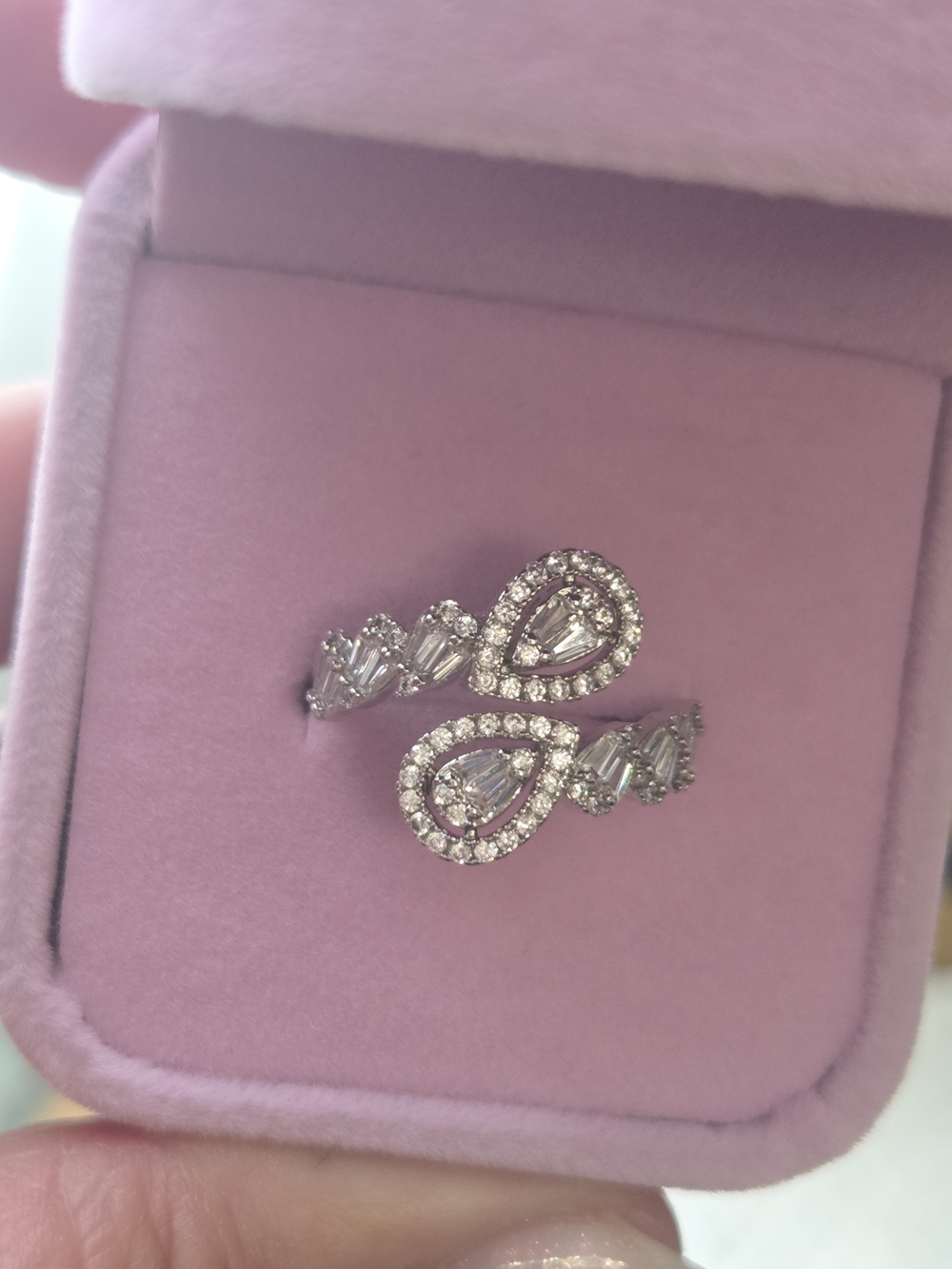 Elegant Statement Ring – Stainless Steel, Hypoallergenic, Sparkling Cubic Zircon